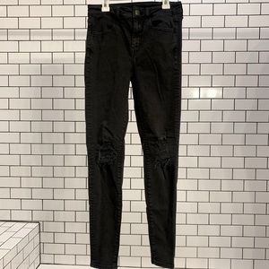 Light wash black jeans